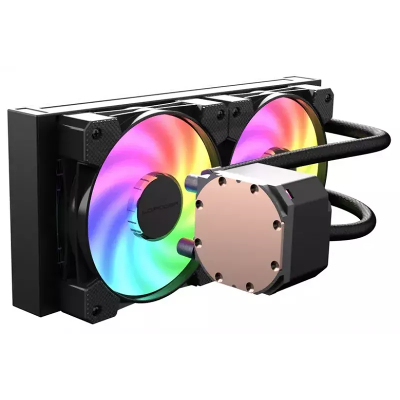 Refrigeración líquida todo en uno LC-Power LC-CC-240-B-ARGB 12 cm Negra