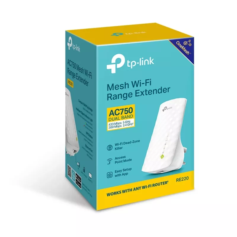 Repetidor de red TP-Link AC750 Wi-Fi Range Extender