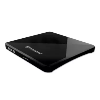 Grabadora de DVD portátil Transcend TS8XDVDS-K, USB 2.0, Negra