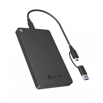 Carcasa SSD ICY BOX IB-201T-CU31 Negra 2,5 pulgadas