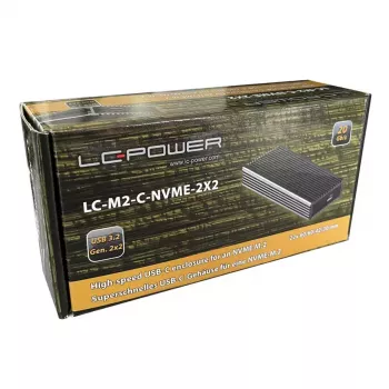Carcasa SSD LC-Power LC-M2-C-NVME-2X2