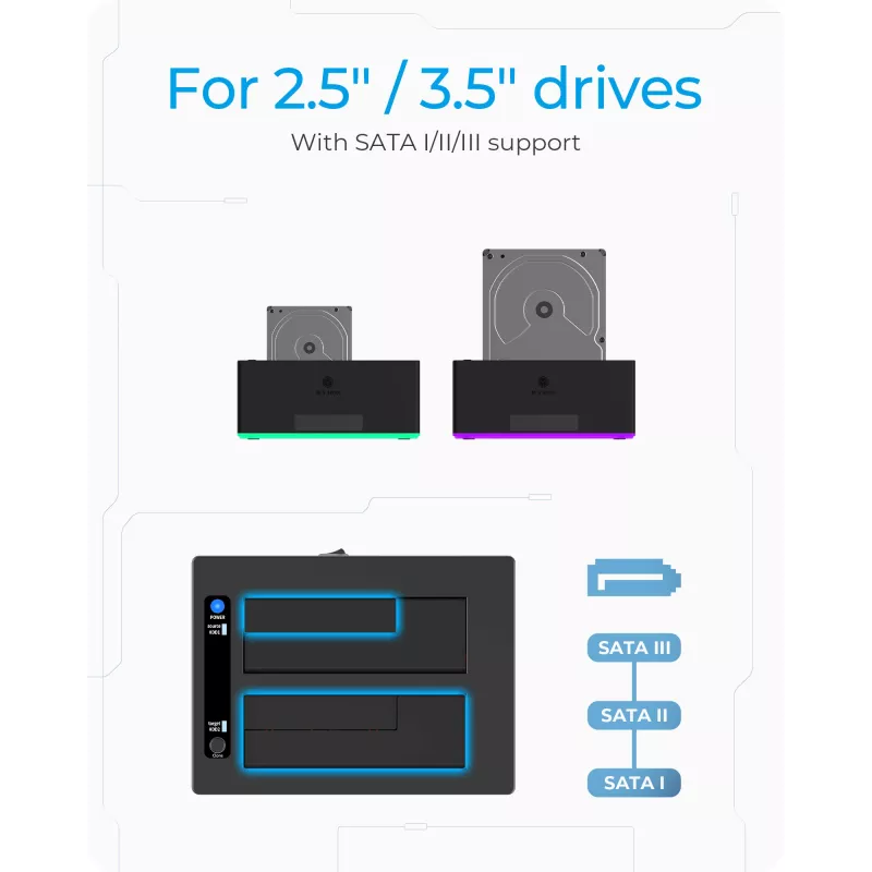 ICY BOX IB-127CL-U3 USB 3.2 Gen 1 (3.1 Gen 1) Type-B Negro