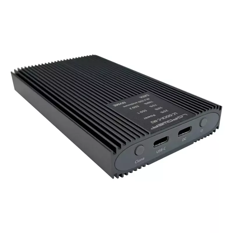 LC-Power LC-DOCK-C-M2 base de conexión USB 3.2 para SSD M.2 NVMe y SATA