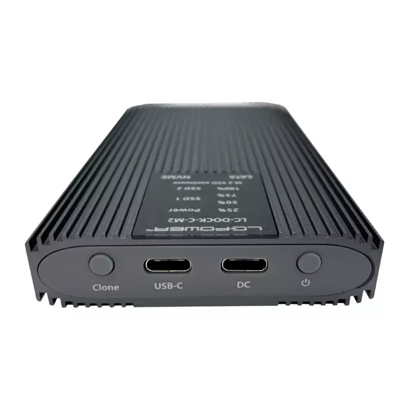 LC-Power LC-DOCK-C-M2 base de conexión USB 3.2 para SSD M.2 NVMe y SATA