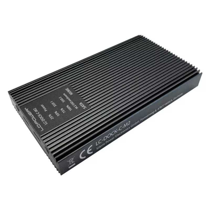 LC-Power LC-DOCK-C-M2 base de conexión USB 3.2 para SSD M.2 NVMe y SATA