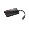 Dock para portátil Lenovo GX91M73945 Con cable USB 3.2 Gen 1 Type-C Negro 4K Ultra HD