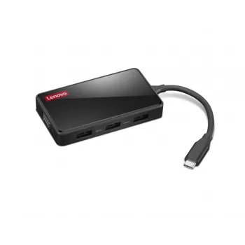 Dock para portátil Lenovo GX91M73945 Con cable USB 3.2 Gen 1 Type-C Negro 4K Ultra HD