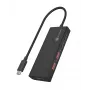 ICY BOX IB-HUB1436-CPD Con cable USB 3.2 Gen 2 (3.1 Gen 2) Type-A Negro