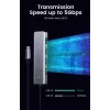 UGREEN 70336 (CM219) hub de USB-C a 4x USB 3.0, 5 Gbps, OTG, puerto de alimentación USB-C, cable de 15 cm, gris