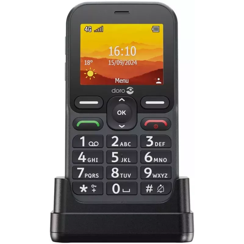 Doro Leva L10 4G teléfono de teclas grandes, grafito
