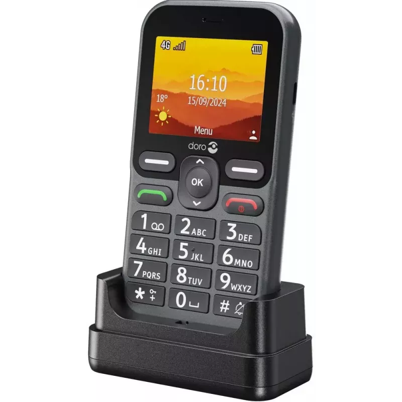 Doro Leva L10 4G teléfono de teclas grandes, grafito