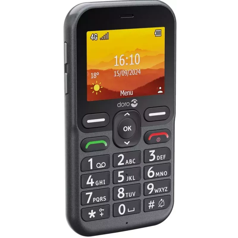Doro Leva L10 4G teléfono de teclas grandes, grafito