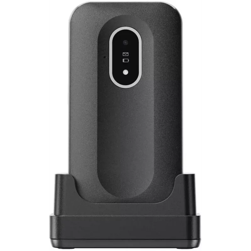 Doro Leva L20 4G teléfono de tapa, 2,8 pulgadas, negro/blanco