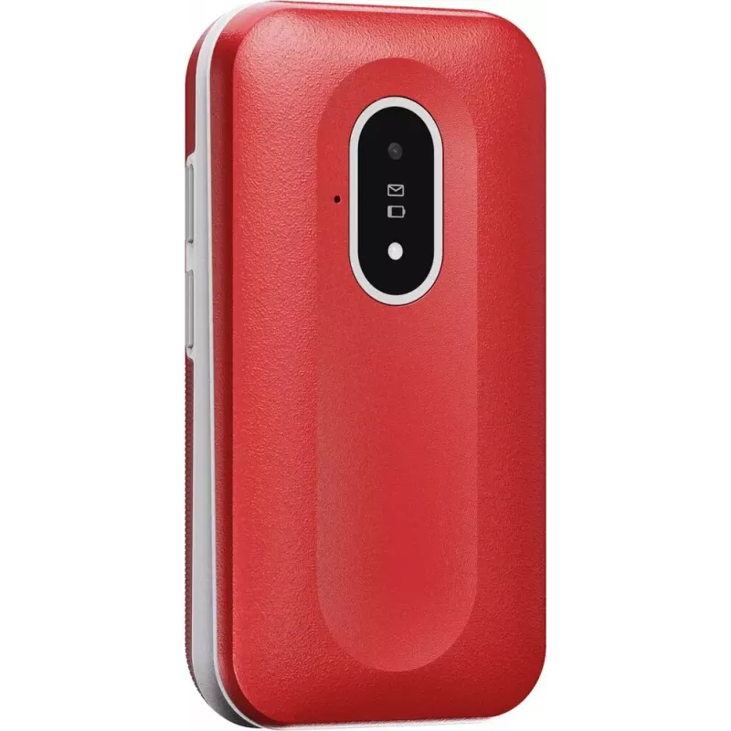Teléfono móvil Doro Leva L20 4G, pantalla de 2,8 pulgadas, rojo-blanco