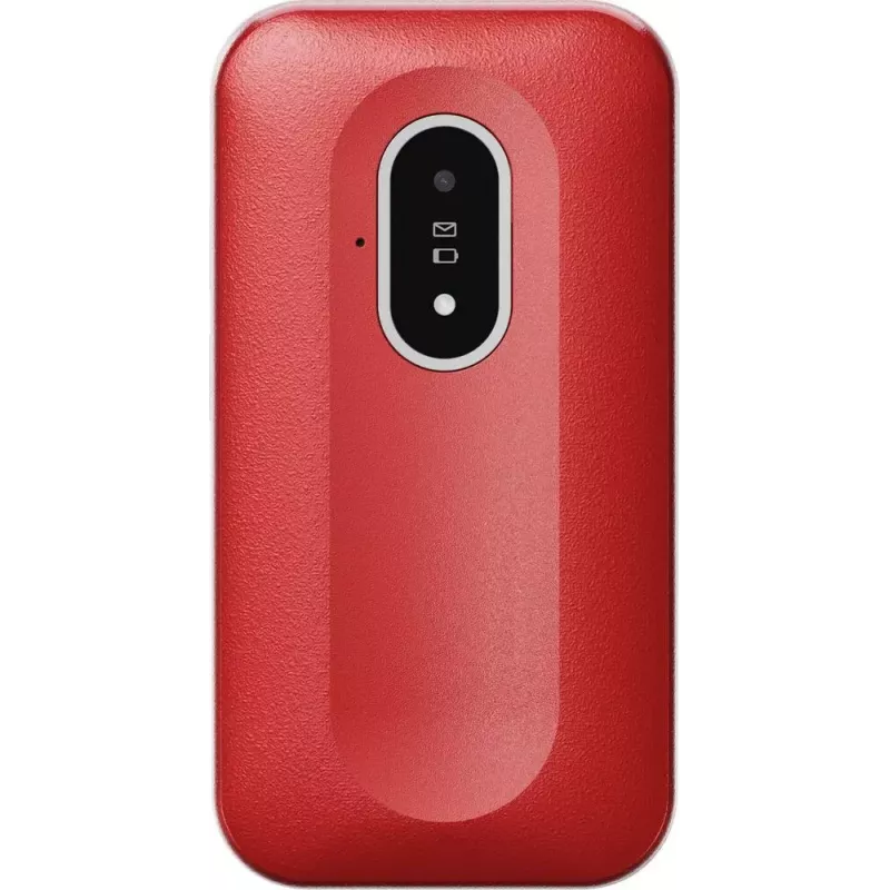 Teléfono móvil Doro Leva L20 4G, pantalla de 2,8 pulgadas, rojo-blanco