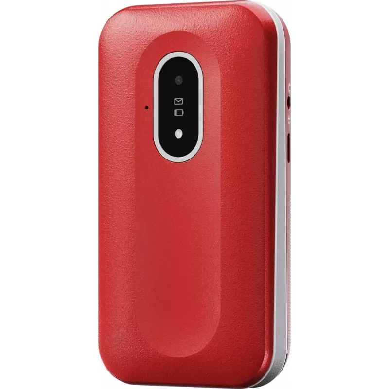 Teléfono móvil Doro Leva L20 4G, pantalla de 2,8 pulgadas, rojo-blanco