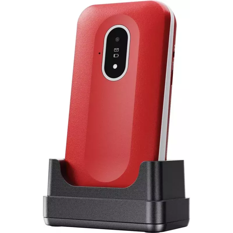 Teléfono móvil Doro Leva L20 4G, pantalla de 2,8 pulgadas, rojo-blanco