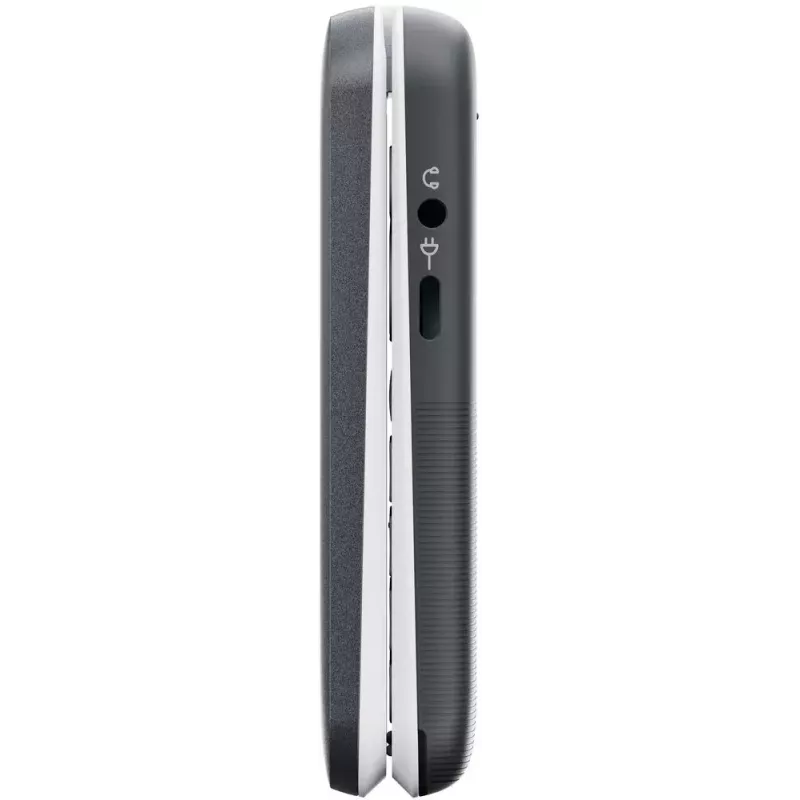Doro Leva L30 4G teléfono de tapa, 2,8 pulgadas, grafito/blanco