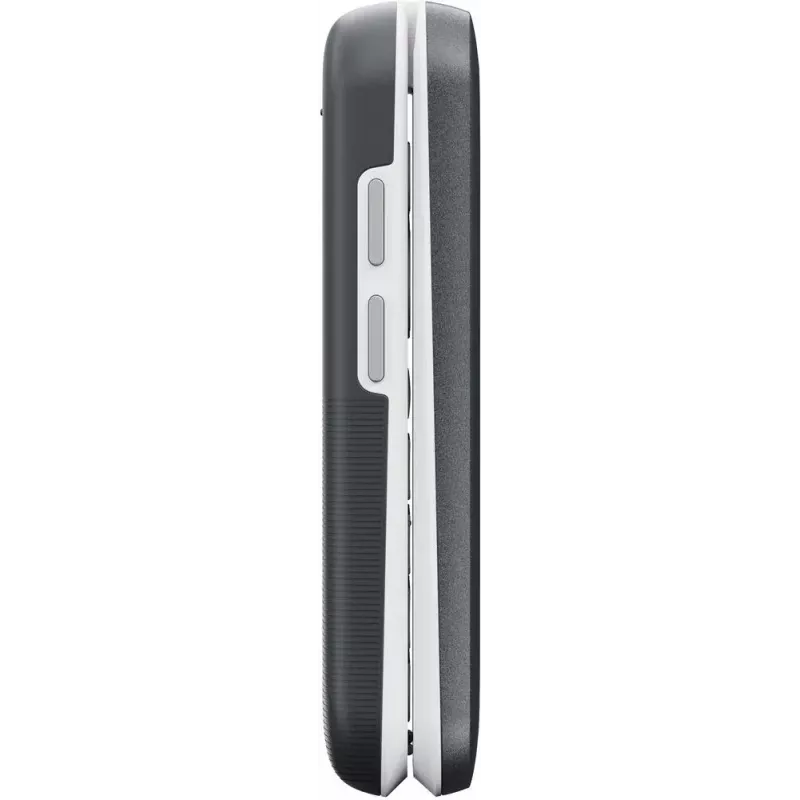 Doro Leva L30 4G teléfono de tapa, 2,8 pulgadas, grafito/blanco