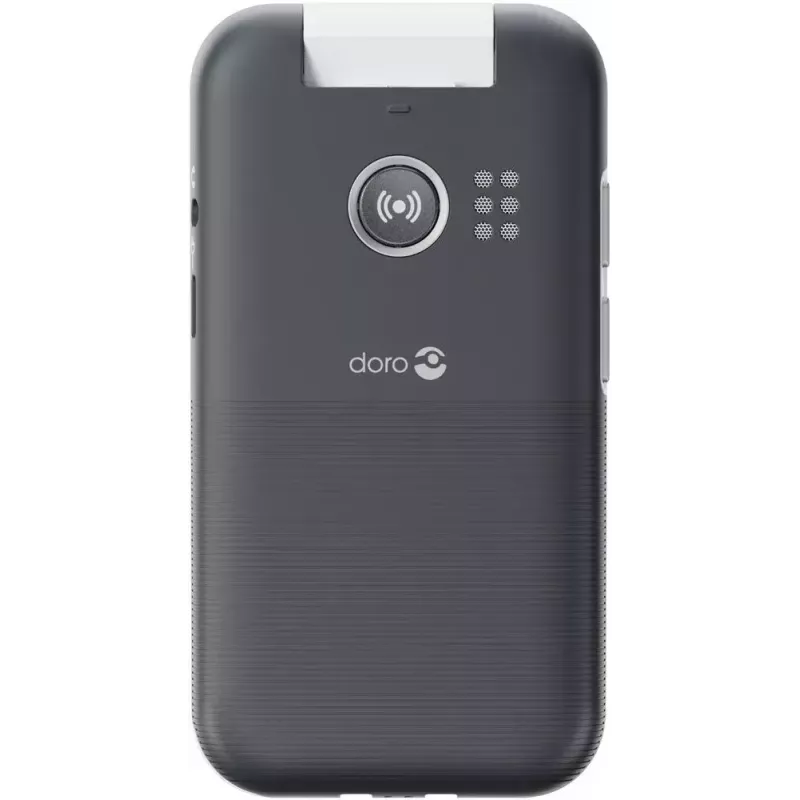 Doro Leva L30 4G teléfono de tapa, 2,8 pulgadas, grafito/blanco