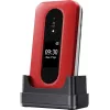 Doro Leva L30 4G teléfono con tapa, 2,8 pulgadas, rojo/blanco