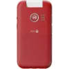 Doro Leva L30 4G teléfono con tapa, 2,8 pulgadas, rojo/blanco