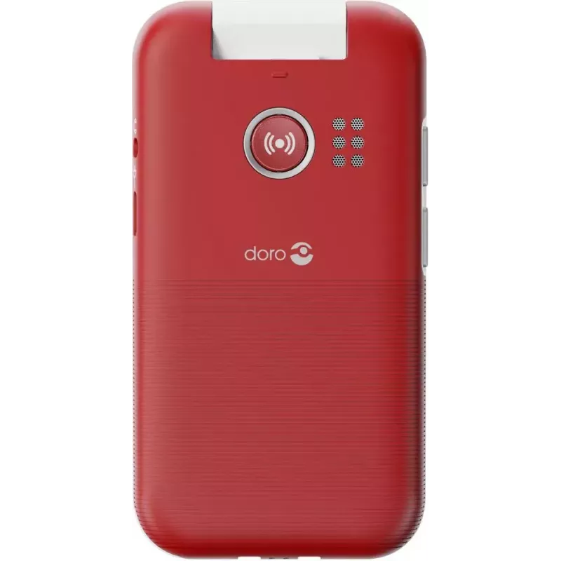 Doro Leva L30 4G teléfono con tapa, 2,8 pulgadas, rojo/blanco