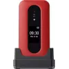 Doro Leva L30 4G teléfono con tapa, 2,8 pulgadas, rojo/blanco