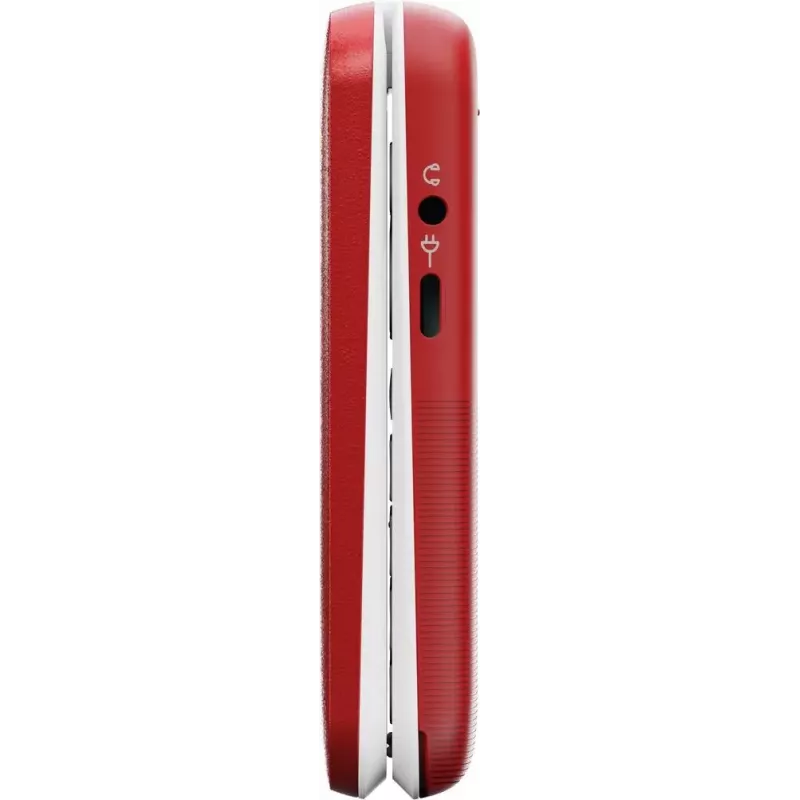 Doro Leva L30 4G teléfono con tapa, 2,8 pulgadas, rojo/blanco