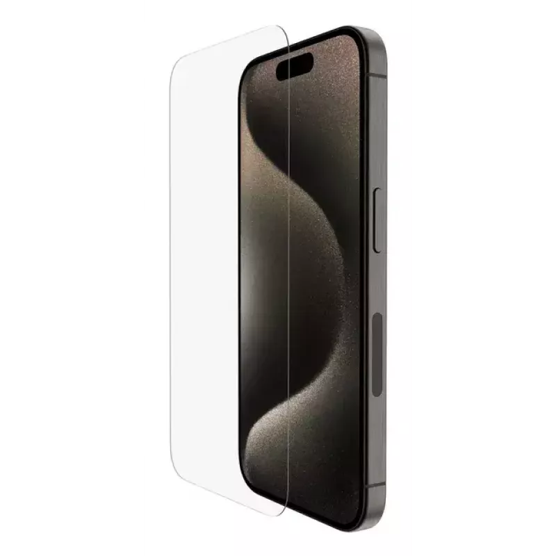Protector de pantalla Belkin ScreenForce para iPhone 16 Pro antibacteriano resistente a rayaduras y golpes
