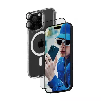 Pack de protección 3 en 1 PanzerGlass iPhone '24 6,3