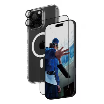 PanzerGlass ® pack de protección 3 en 1 iPhone 16 Pro Max