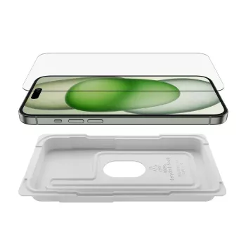 Protector de pantalla Belkin ScreenForce para iPhone 15 Plus cristal templado resistente a golpes y rayaduras