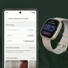 Smartwatch Fitbit Sense 2 pantalla táctil digital negra