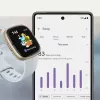 Smartwatch Fitbit Sense 2 pantalla táctil digital negra