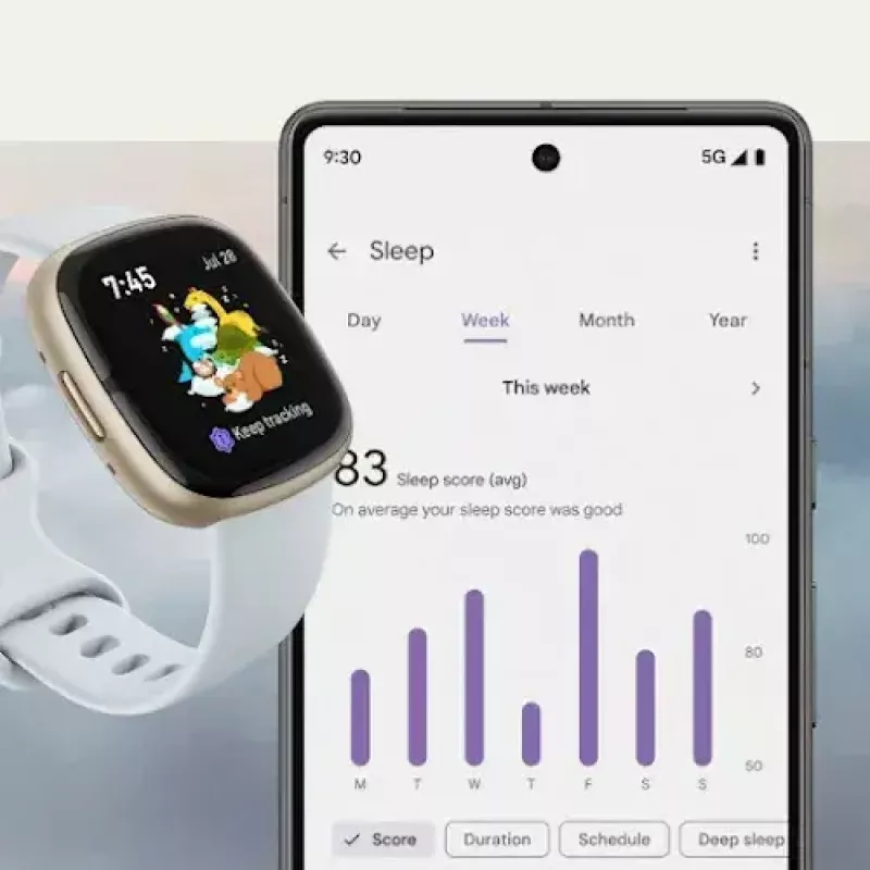 Smartwatch Fitbit Sense 2 pantalla táctil digital negra