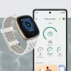 Smartwatch Fitbit Sense 2 pantalla táctil digital negra