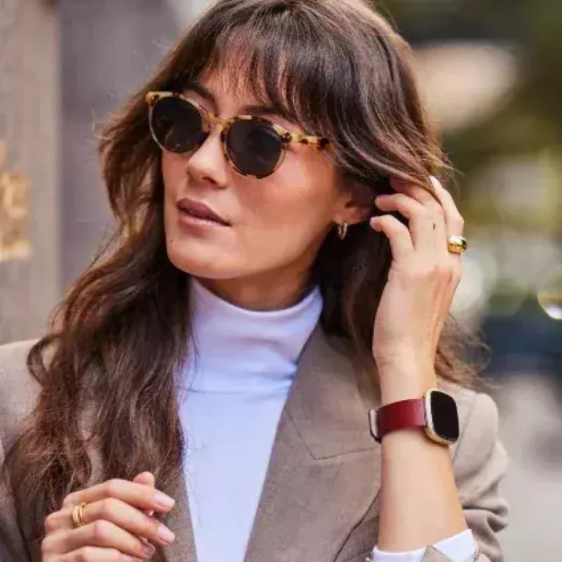 Smartwatch Fitbit Sense 2 pantalla táctil digital negra