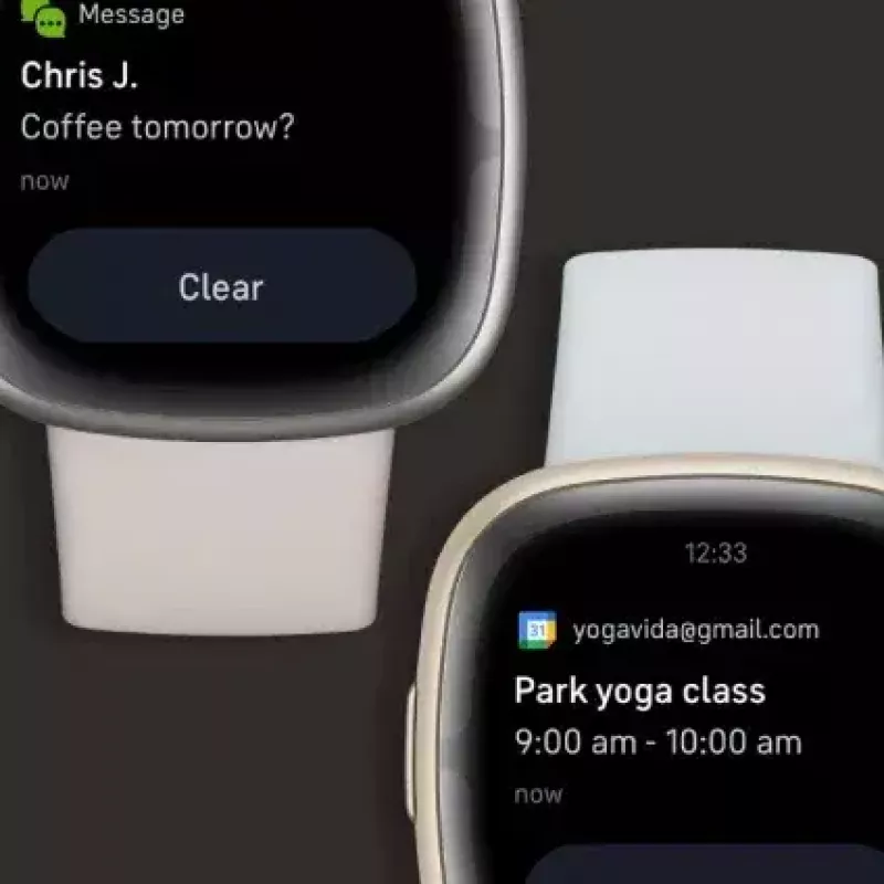 Smartwatch Fitbit Sense 2 pantalla táctil digital negra