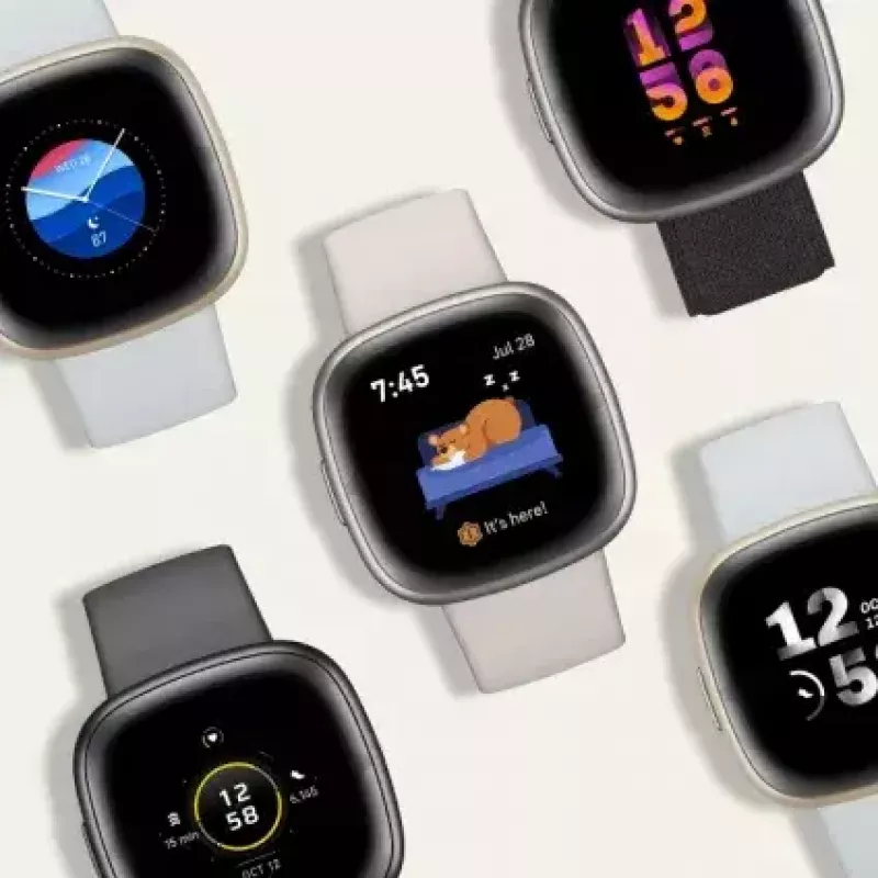 Smartwatch Fitbit Sense 2 pantalla táctil digital negra