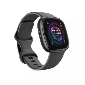 Smartwatch Fitbit Sense 2 pantalla táctil digital negra