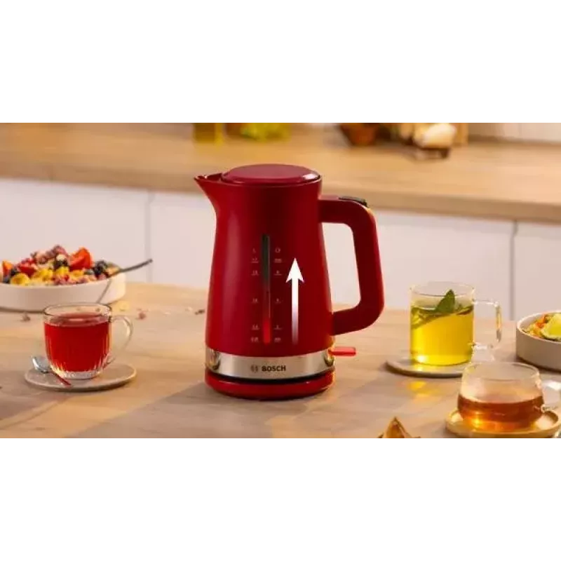 Bosch TWK4M224 hervidor eléctrico 1,7 L 2400 W rojo