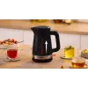 Hervidor Bosch TWK4M223 1,7 l, 2400 W, negro, inalámbrico, resistencia oculta