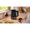 Hervidor Bosch TWK4M223 1,7 l, 2400 W, negro, inalámbrico, resistencia oculta