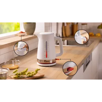 Bosch TWK4M221 hervidor eléctrico 1,7 L 2400 W blanco