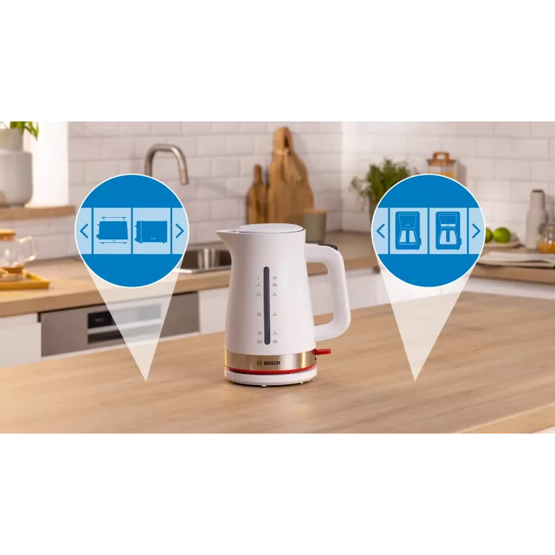 Bosch TWK4M221 hervidor eléctrico 1,7 L 2400 W blanco