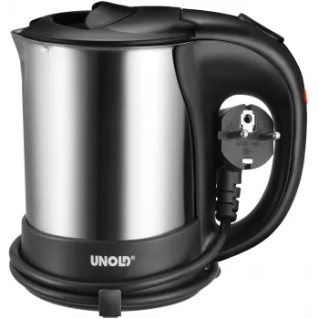 Unold 18575 hervidor 0,5 L 1000 W negro, acero inoxidable
