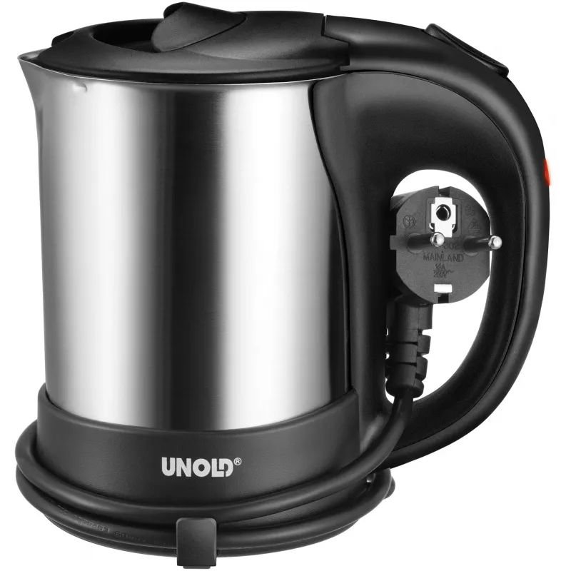 Unold 18575 hervidor 0,5 L 1000 W negro, acero inoxidable