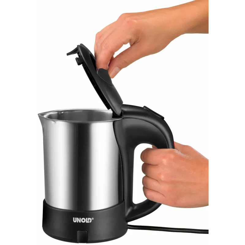 Unold 18575 hervidor 0,5 L 1000 W negro, acero inoxidable