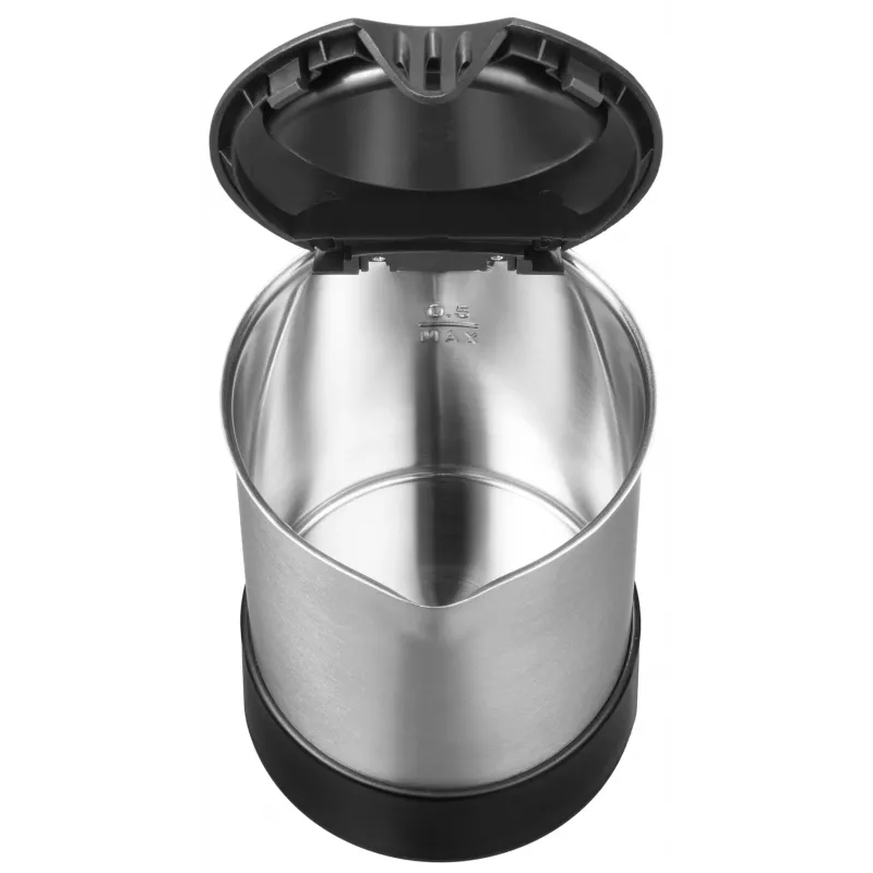 Unold 18575 hervidor 0,5 L 1000 W negro, acero inoxidable